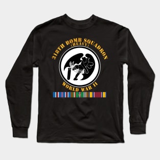 318th Bomb Squadron - WWII w EUR SVC Long Sleeve T-Shirt